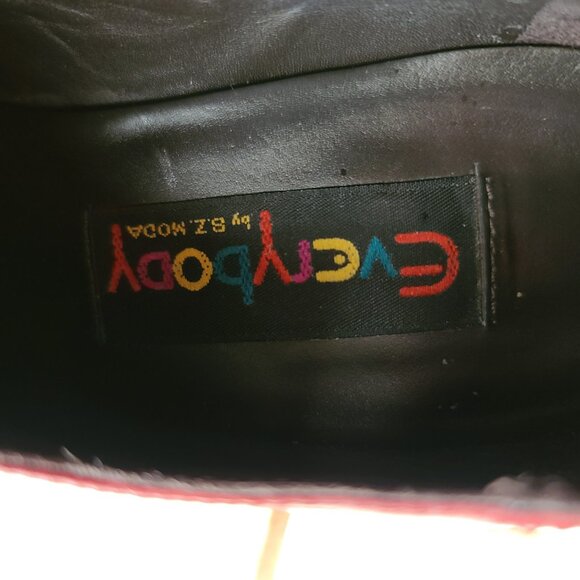 Everybody by BZ Moda Italian ankle shootie burgundy bow Novarra  39 (US size 9) - Picture 7 of 10